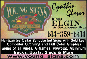 Young Signs   613-359-6414  www.young-signs.com