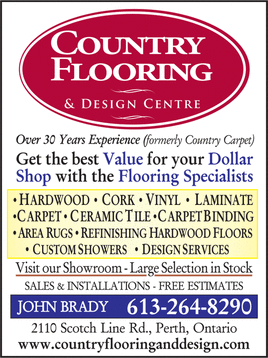 Country Flooring  613-264-8290    www.countryflooringanddesign.com  
