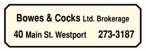 Bowes & Cocks Ltd. Brokerage Main St. Westport	613-273-3187