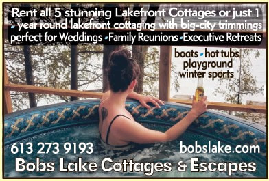 Bobs Lake Cottages www.bobslake.com ................273-9193