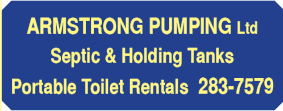 ARMSTRONG PUMPING Ltd Septic & Holding Tanks & Portable Toilets  613-283-7579