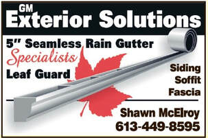 GM Exterior Solutions, Rain Gutter Siding etc  613-359-5159