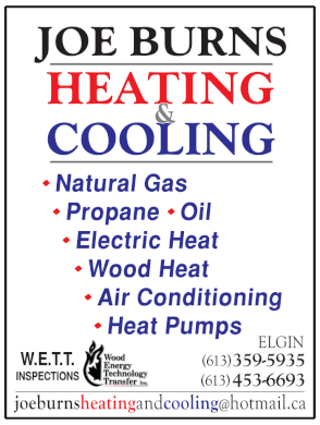 Joe Burns Heating & Cooling Jones Falls 613-453-6693