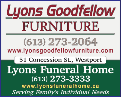 Lyons Goodfellow Furniture      Westport   613-273-2064