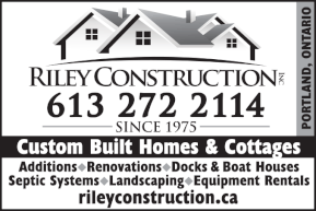 ​Riley Construction Inc. 613-272-2114   www.rileyconstruction.ca        272-2114