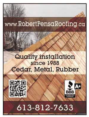 Robert Pensa Roofing.ca 613-812-7633