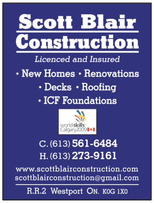 Scott Blair Construction   613-273-9161