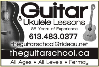 Guitar & Ukulele Lessons  613-483-0377