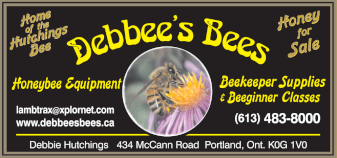 Debbees Bees      www.debbeesbees.ca      613-483-8000