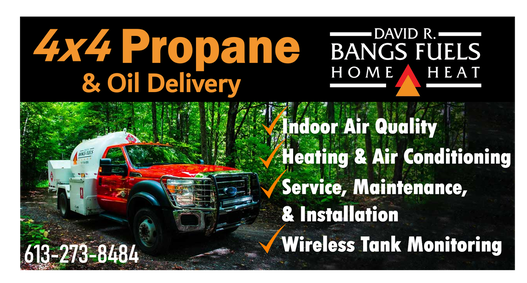 David R. Bangs Fuels - Heating /Air Conditioning  264-8591  613-273-8484  